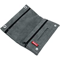 Los mejores  - HIBRON Tabaquera Pitillera Funda Bolso para Tabaco de Liar Cuero Estuche Cartera para Tabaco de Liar- 58105 Gris
